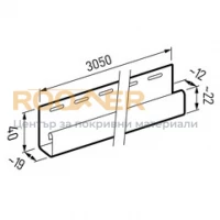 J-ПРОФИЛ SV-15 Бял